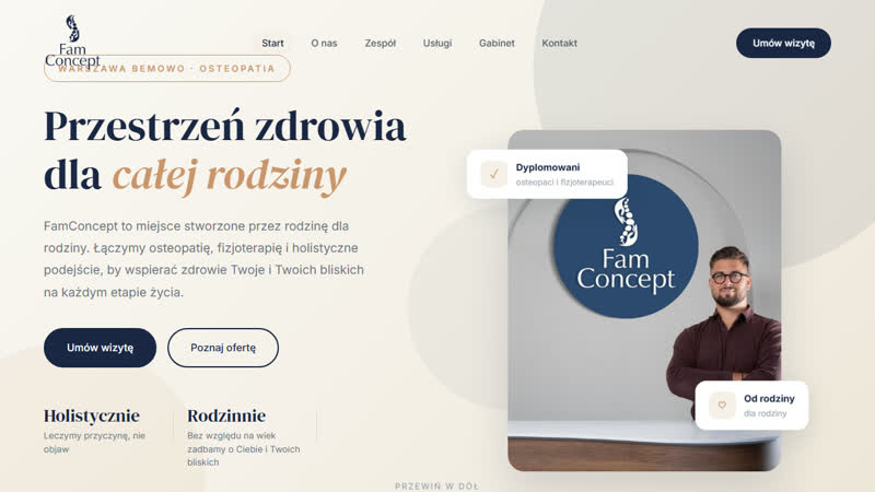 FamConcept — Osteopatia i Fizjoterapia