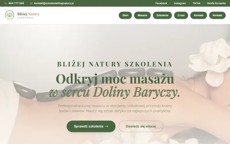 Bliżej Natury — Szkolenia Masażu